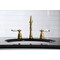 Kingston Brass KB1977PL 8" Widespread Bathroom Faucet, Brushed Brass KB1977PL - alternate 2